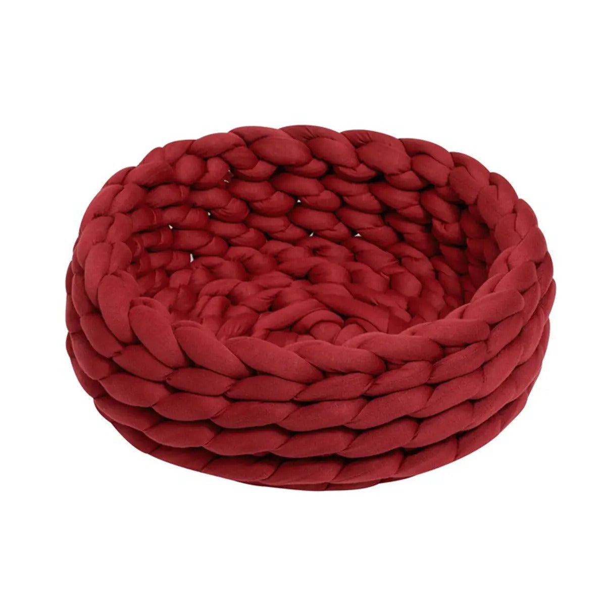 Chunky Handwoven Pet Bed, Machine Washable Cotton_CWMM6457
