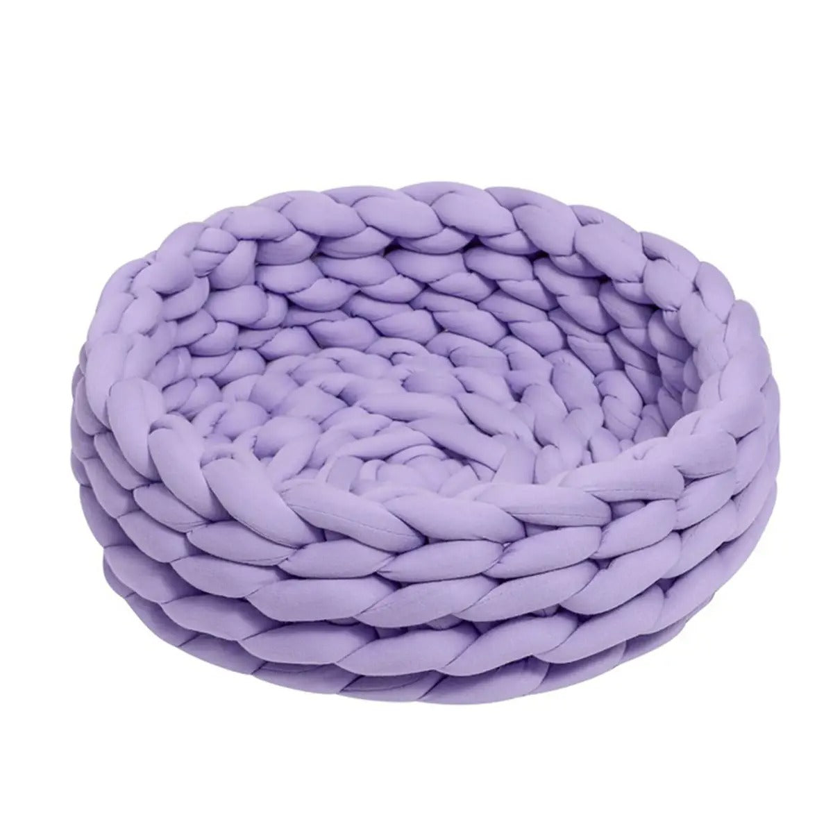Chunky Handwoven Pet Bed, Machine Washable Cotton_CWMM6457