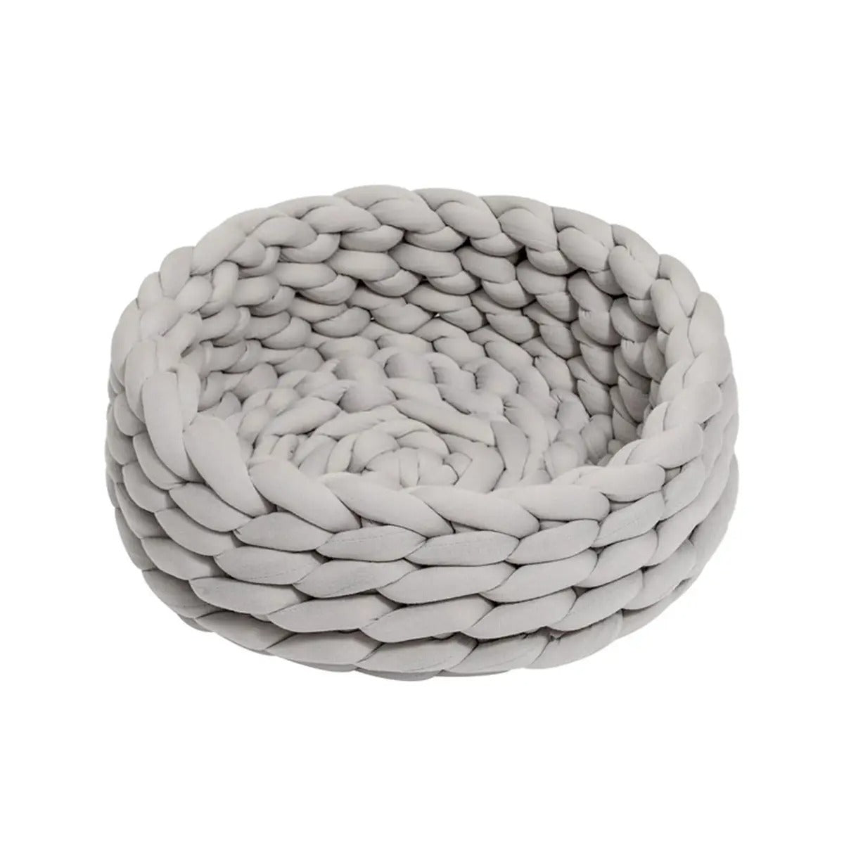 Chunky Handwoven Pet Bed, Machine Washable Cotton_CWMM6457