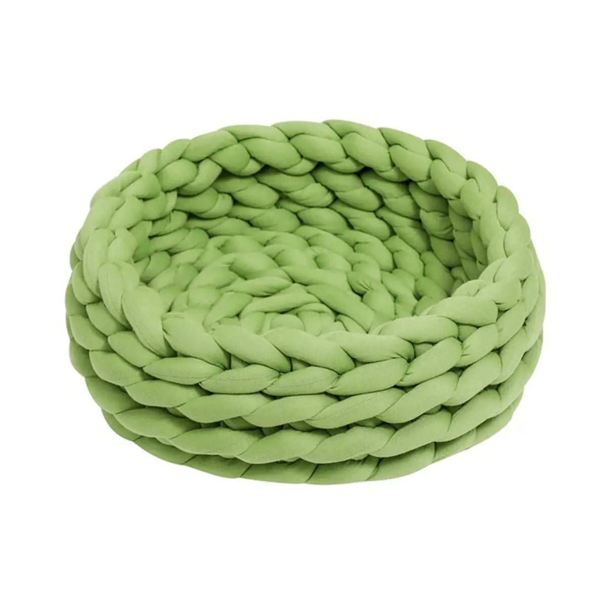 Chunky Handwoven Pet Bed, Machine Washable Cotton_CWMM6457