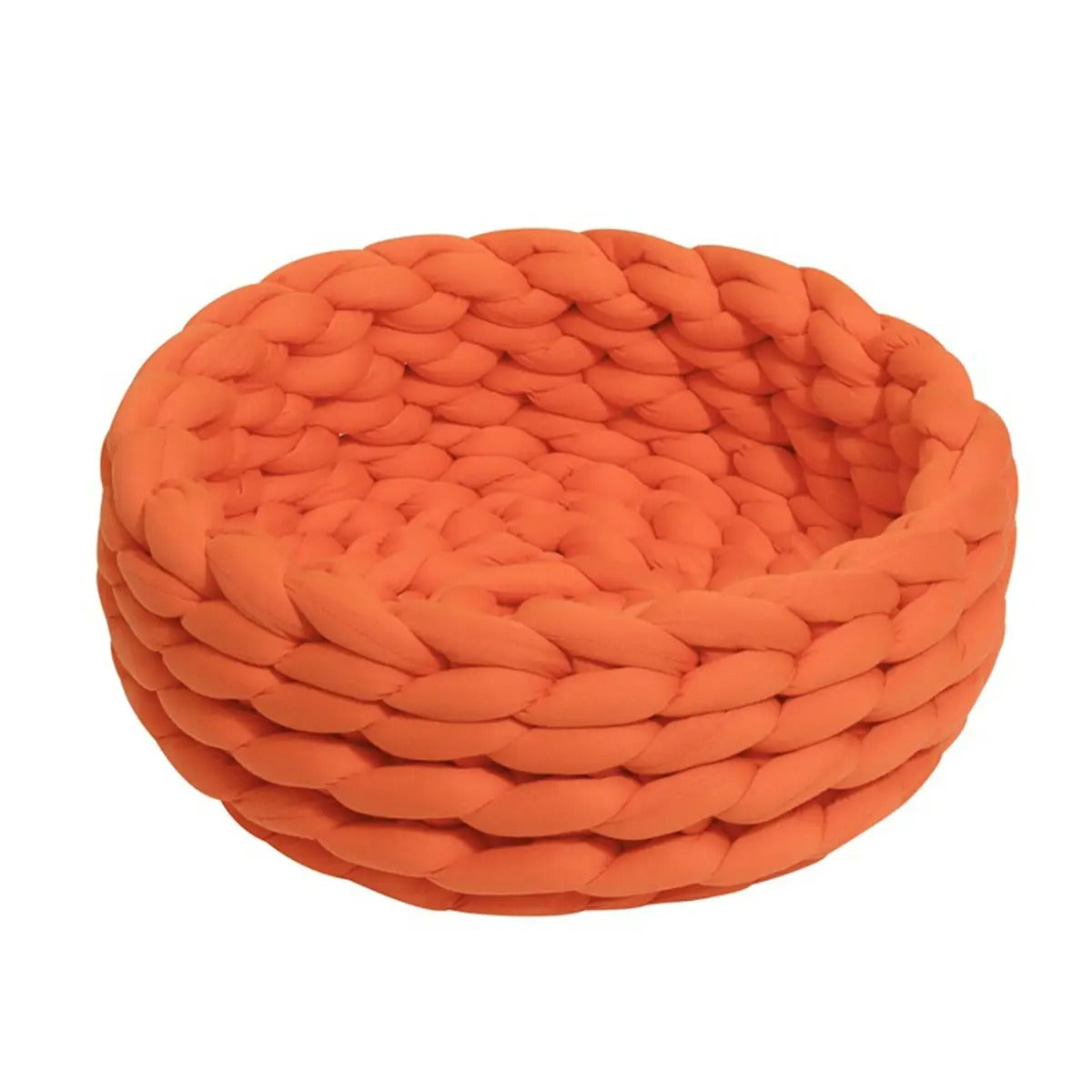 Chunky Handwoven Pet Bed, Machine Washable Cotton_CWMM6457