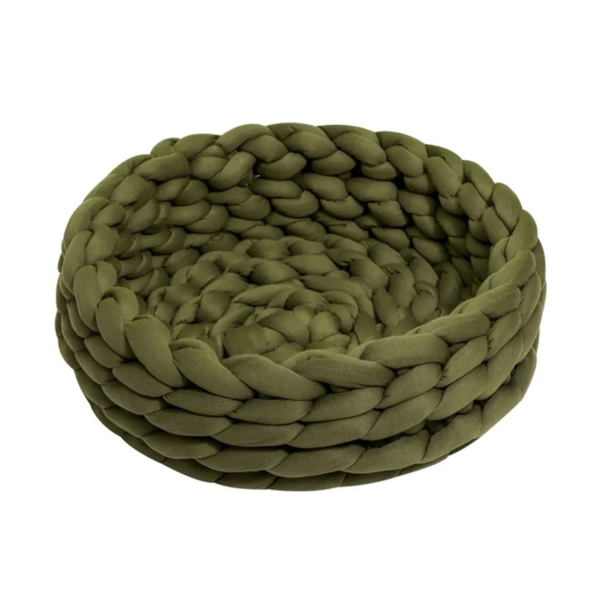 Chunky Handwoven Pet Bed, Machine Washable Cotton_CWMM6457