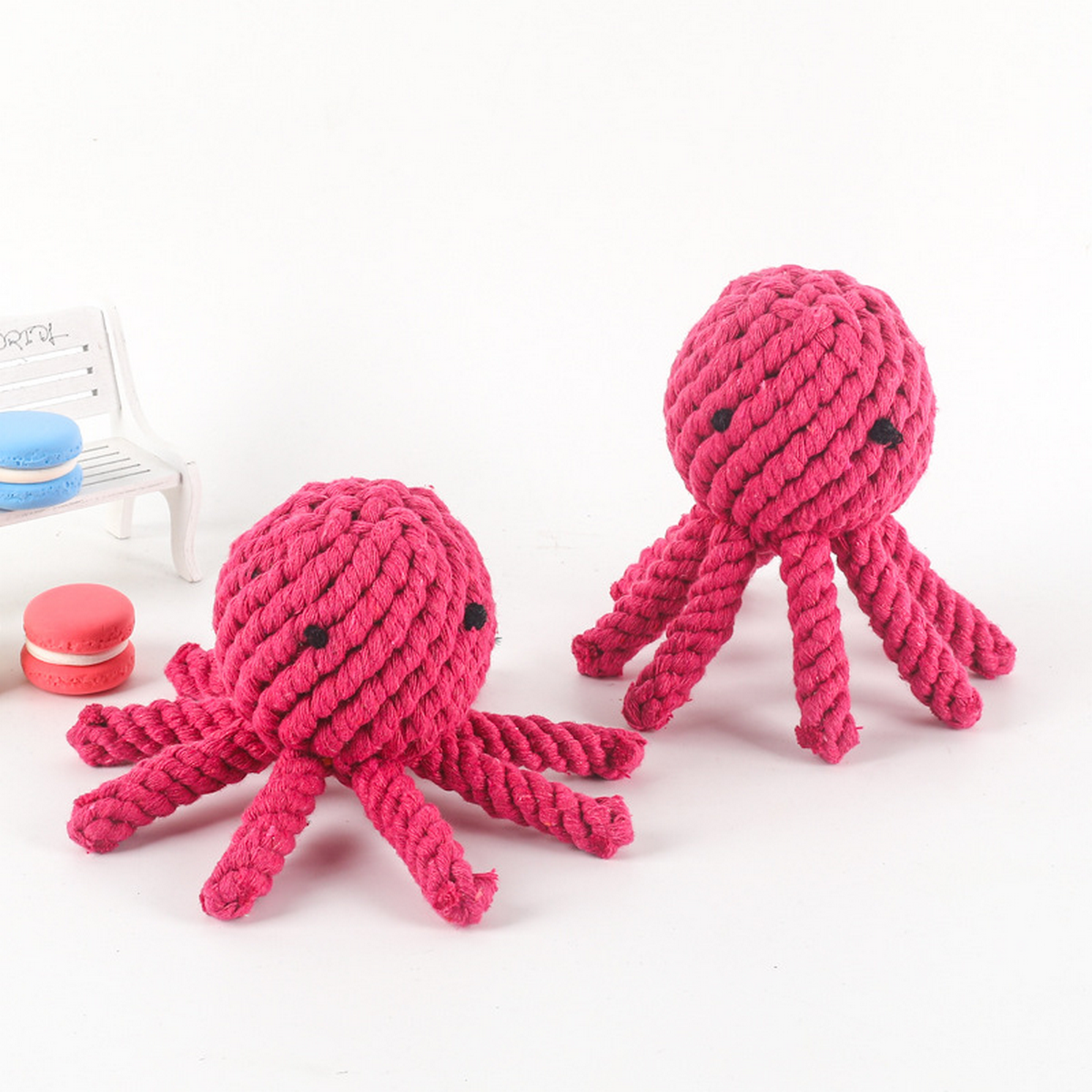 Octopus Rope Dog Toy – Handmade Cotton Chew_CWMM8031