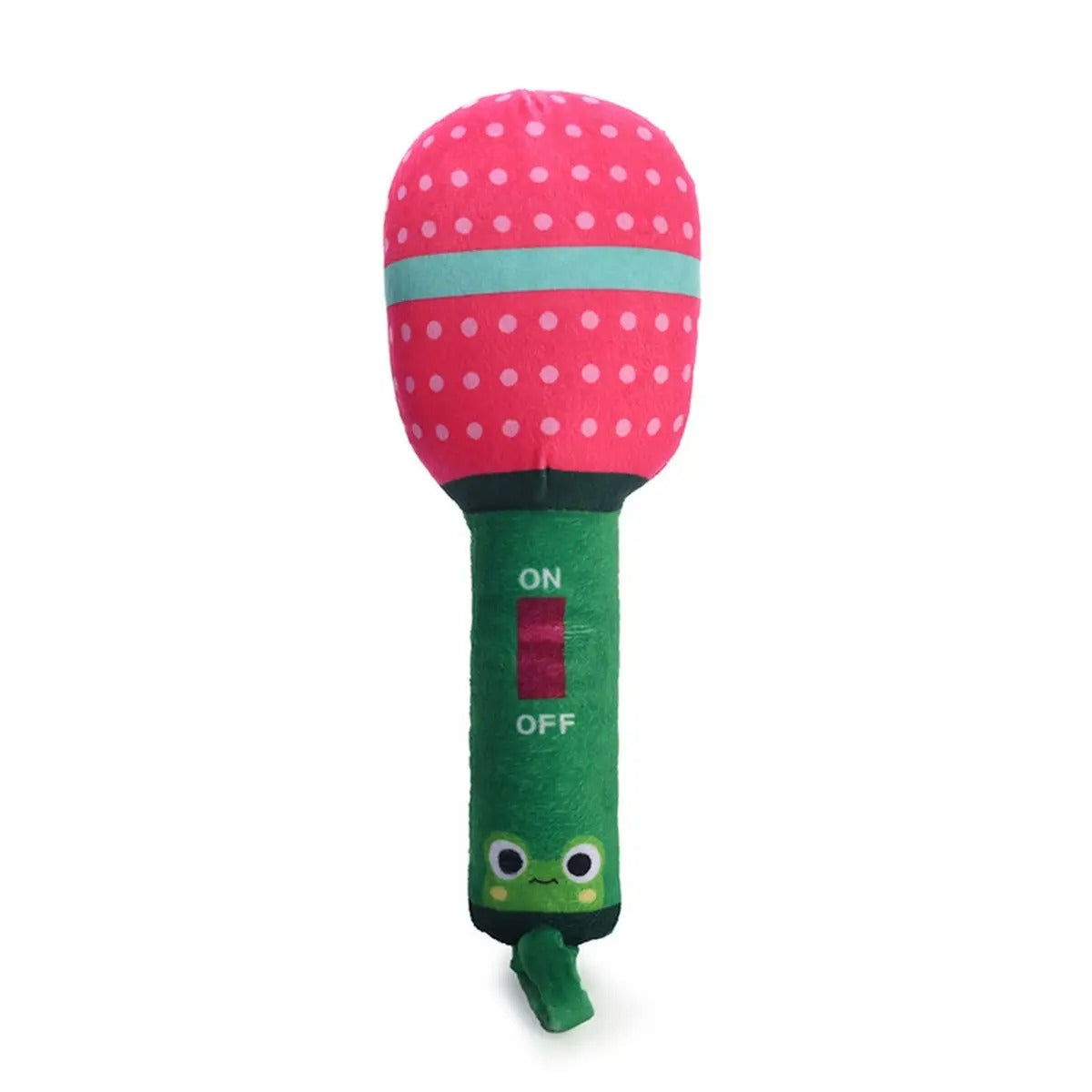 Microphone Chew Toy, Squeaky Fun for Dogs & Cats_CWMM5467