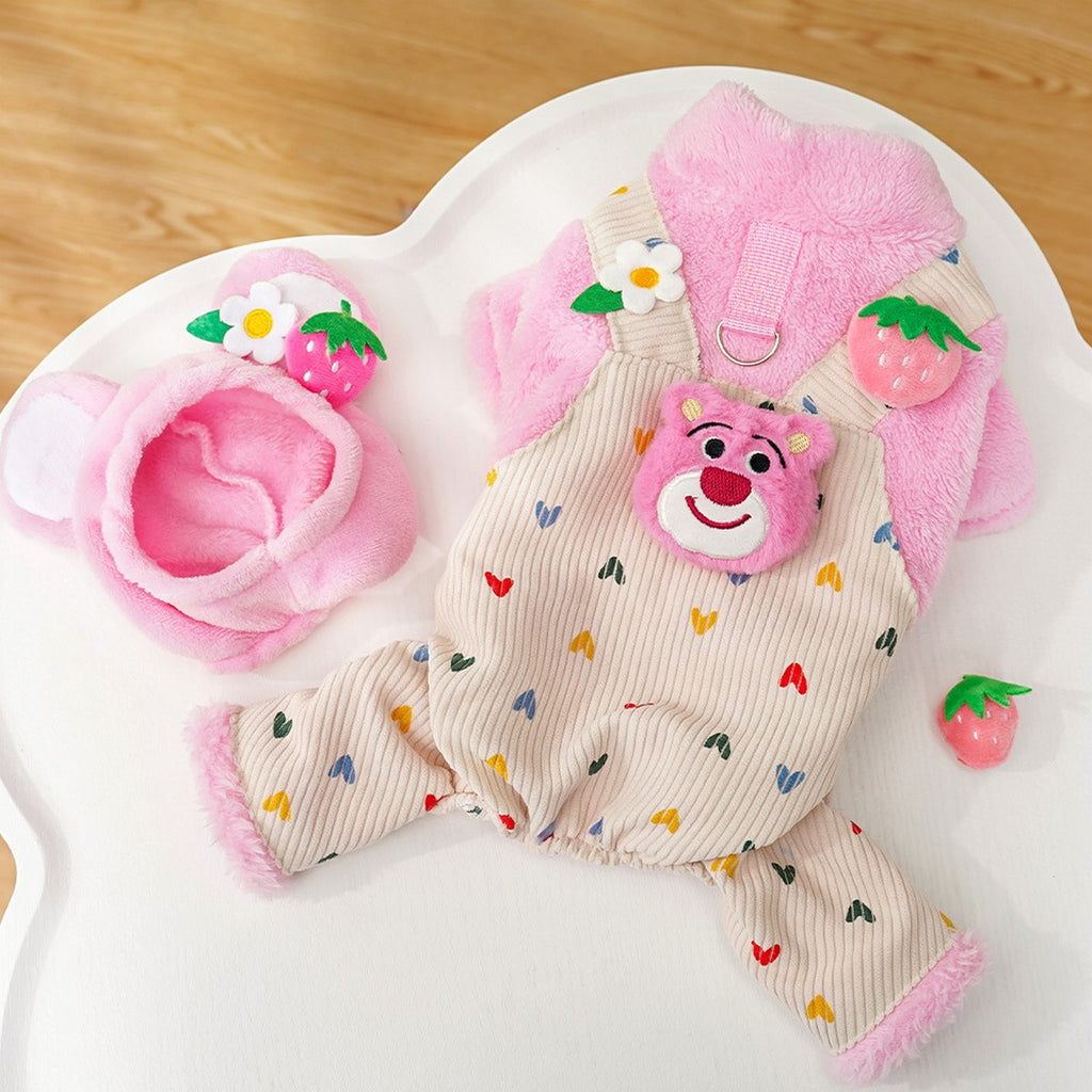 Cat Winter Clothes with Harness Fleece Lined 4-Paws_CWMM11141