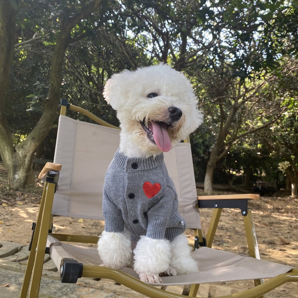 Warm Knit Dog Cat Cardigan Sweater_CWMM12306