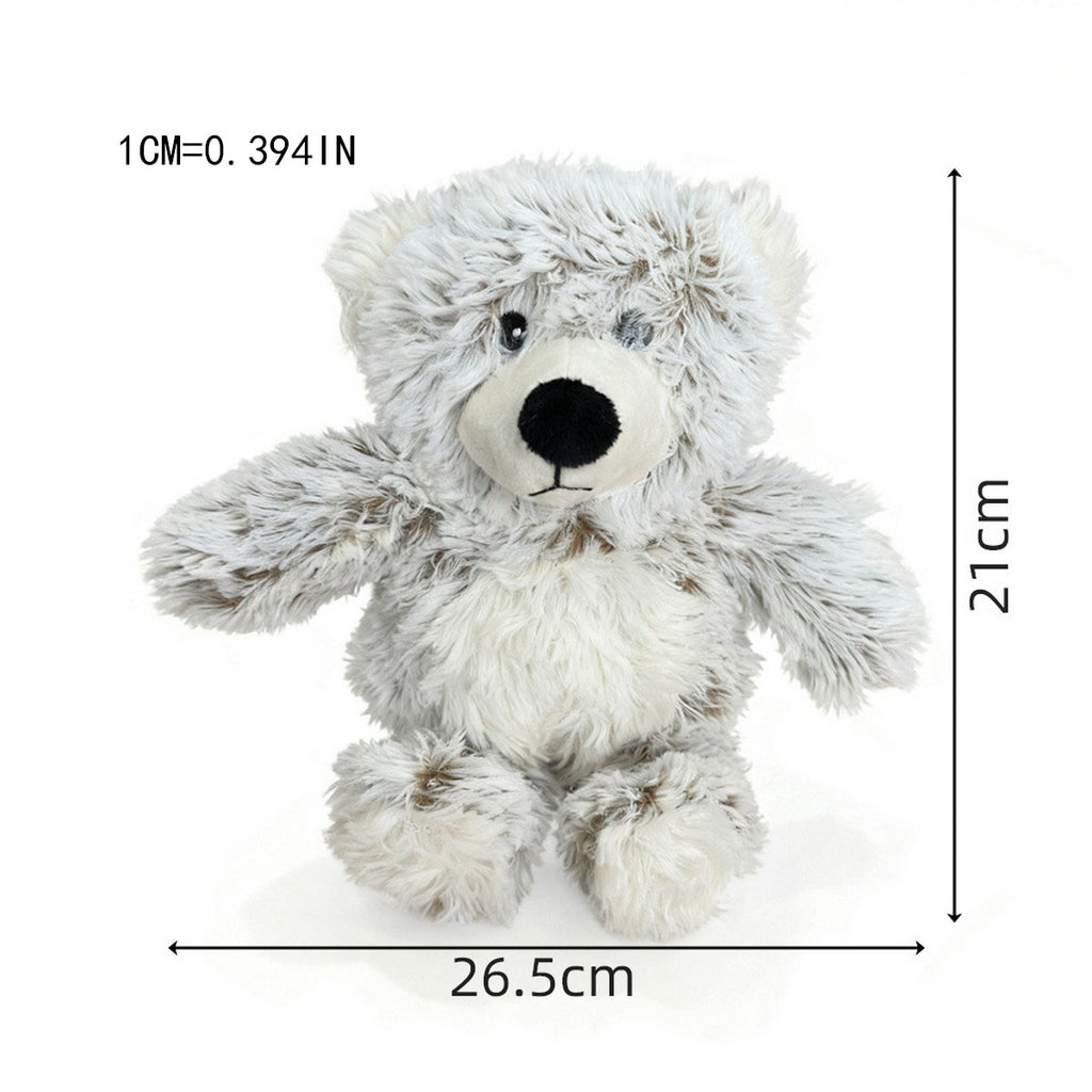 Cute Marshmallow Bear Plush Dog Toy_CWMM13352