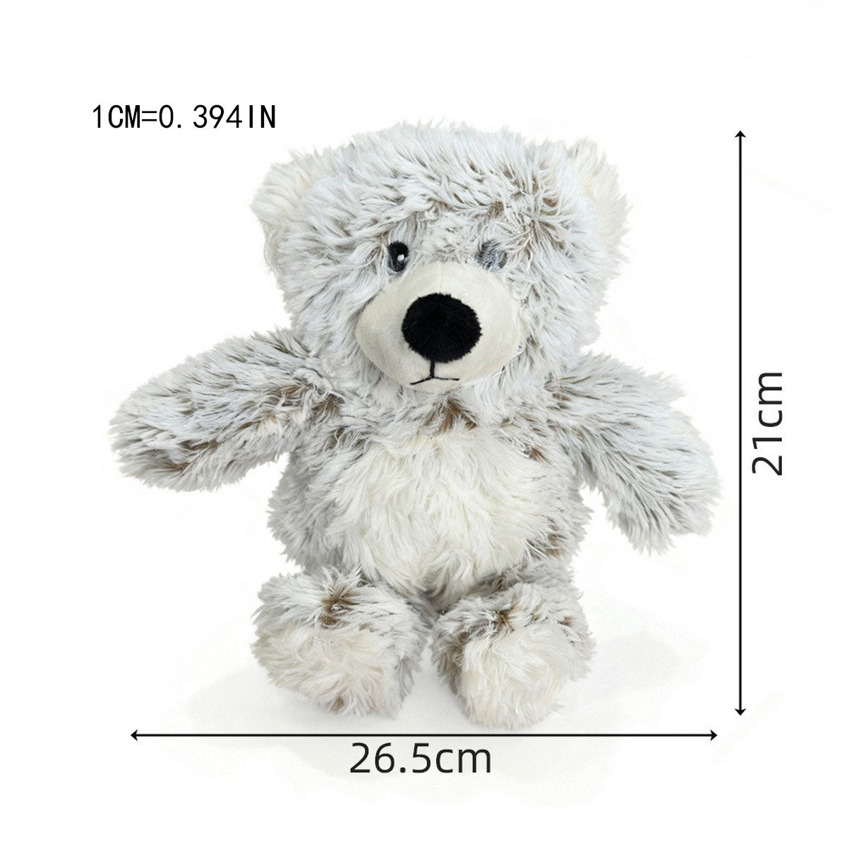 Cute Marshmallow Bear Plush Dog Toy_CWMM13352