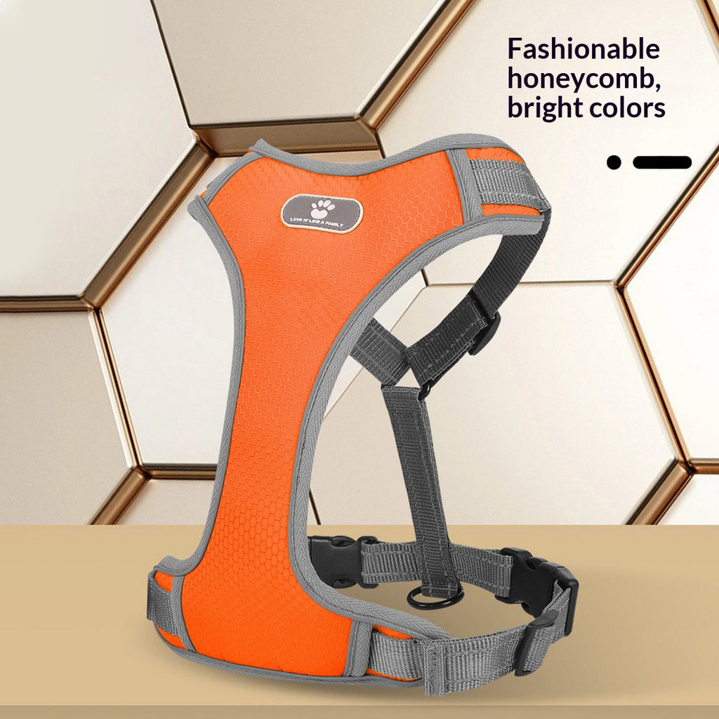 Dog Vest Style Harness with Reflective Leash_CWMM12512