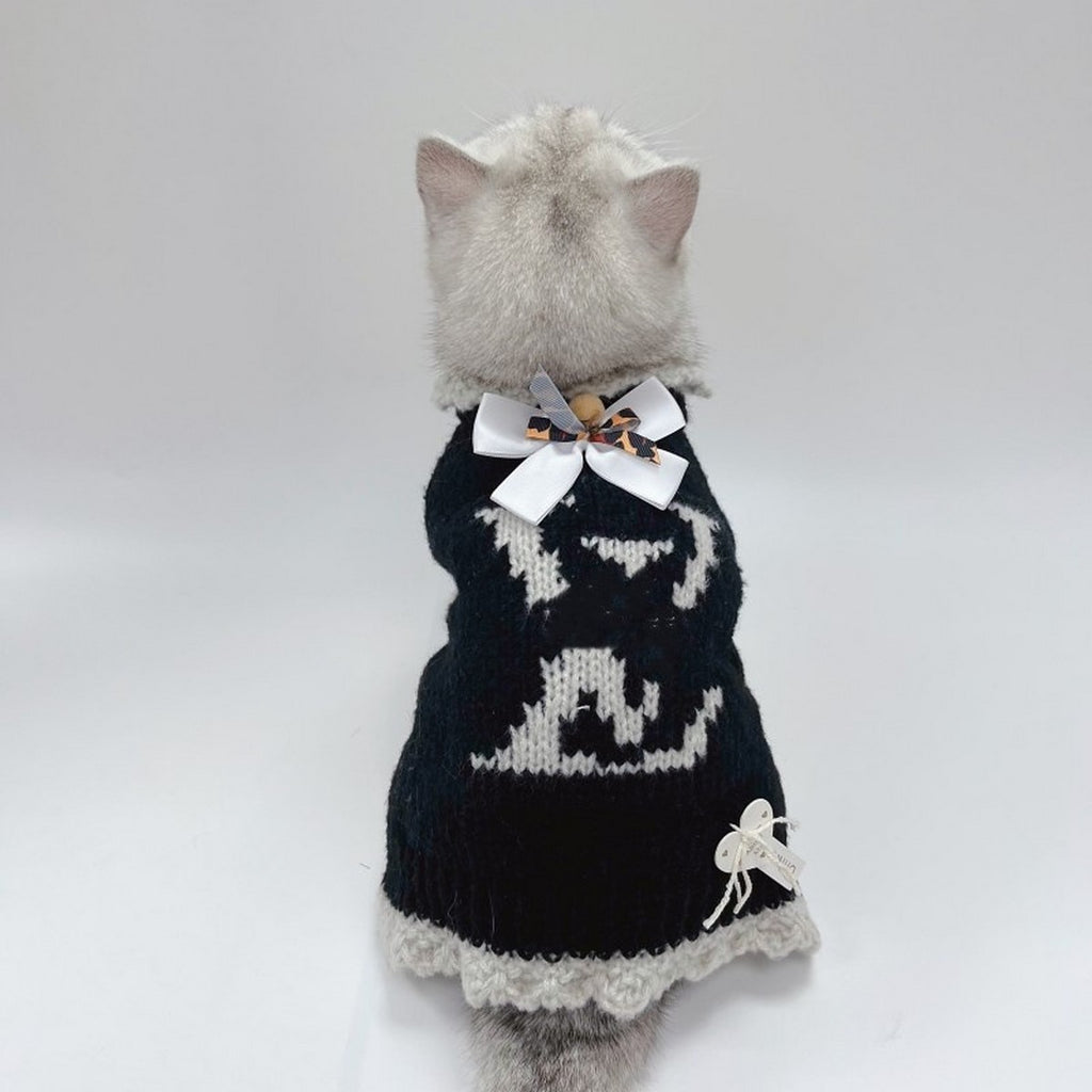 Designer Style Dog Cat Knit Sweater_CWMM12349