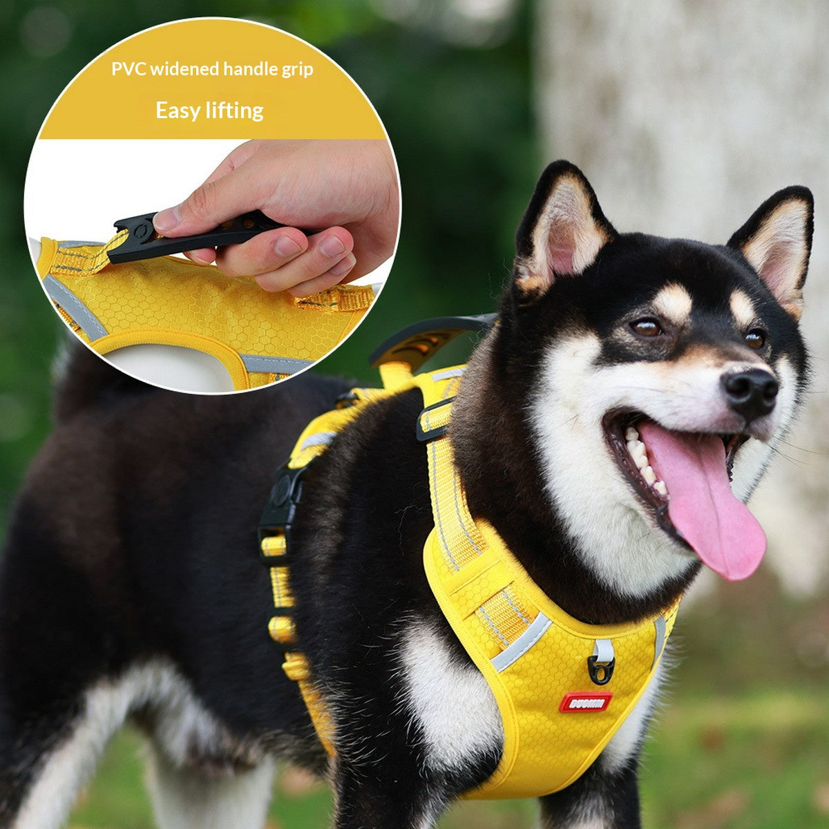 No-Pull Reflective Dog Harness, Large Dog Leash_CWMM12442