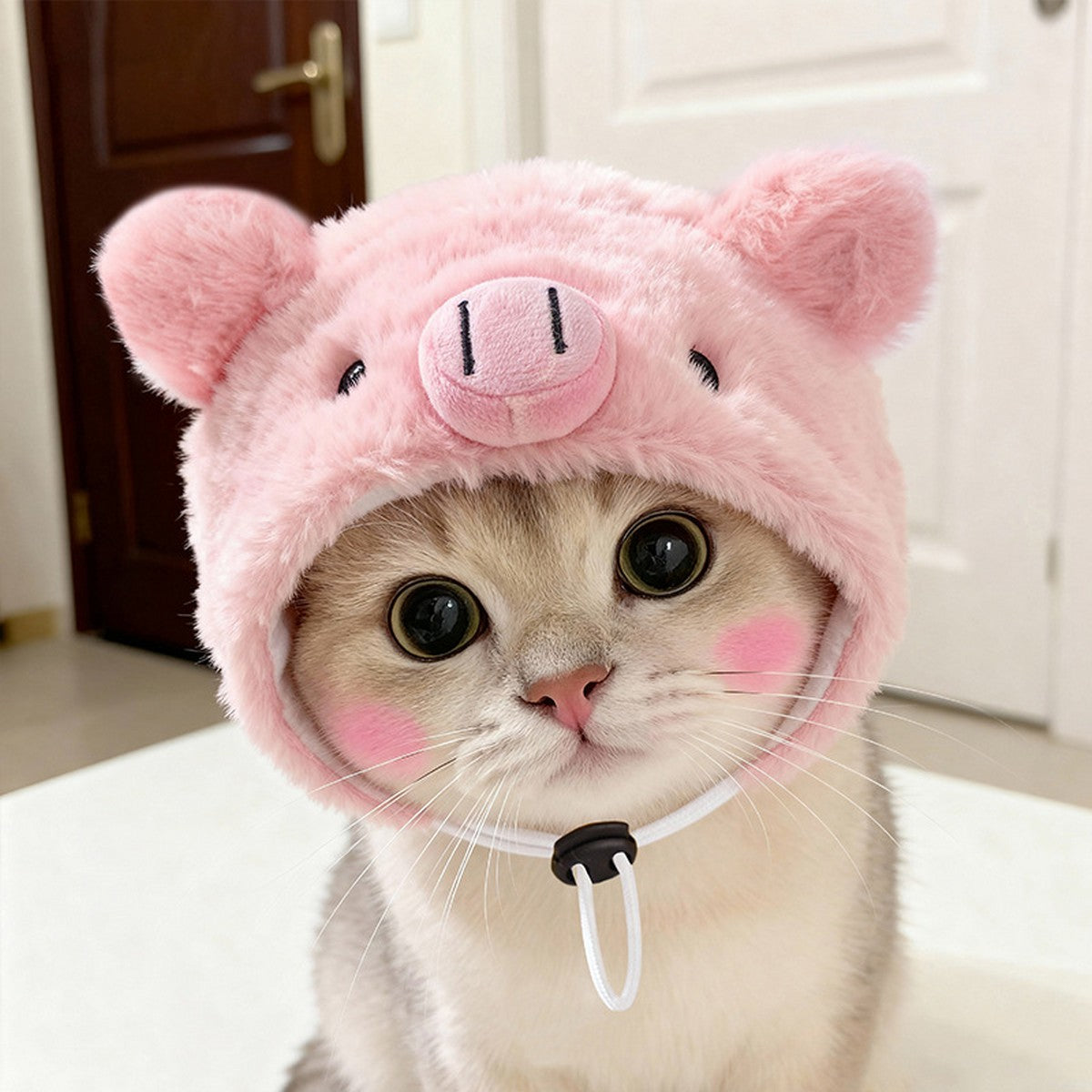 Pet Pig Costume Hat for Dogs Cats_CWMM12788