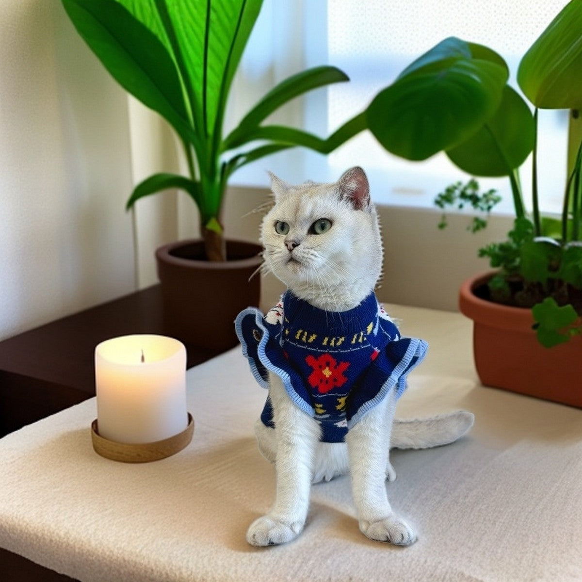 Warm Knit Pet Sweater for Small Dogs_CWMM12353