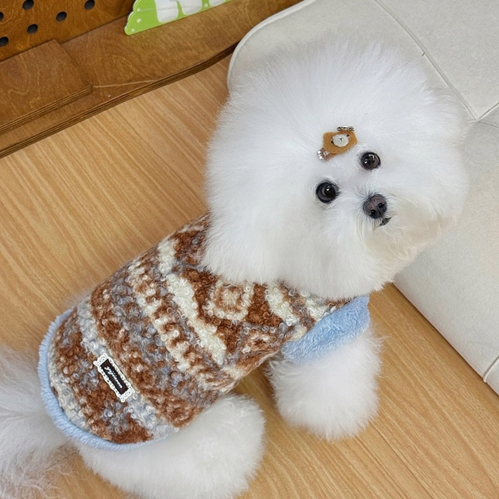 Warm Turtleneck Dog Vest Teddy Bichon Cat_CWMM12276