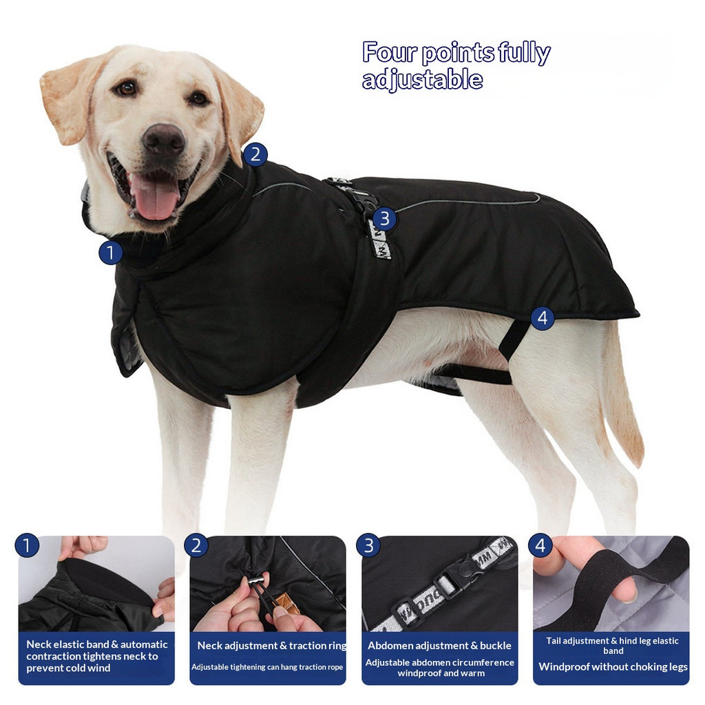 Autumn Warm Dog Cloak for Large Dogs_CWMM12406