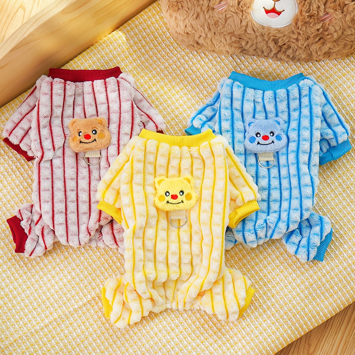 Pet Pajamas – Warm Dog Cat Four-Leg Outfit_CWMM11300