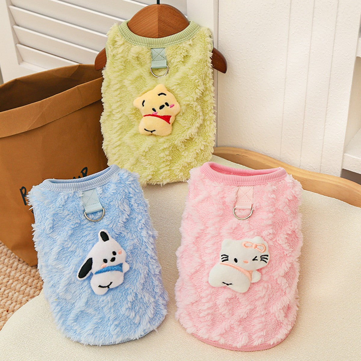 Plush Lined Coat for Small Dogs & Cats_CWMM11119