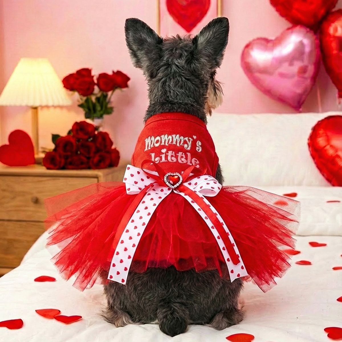 Cute Pet Sweet Princess Tulle Dress_CWMM13088