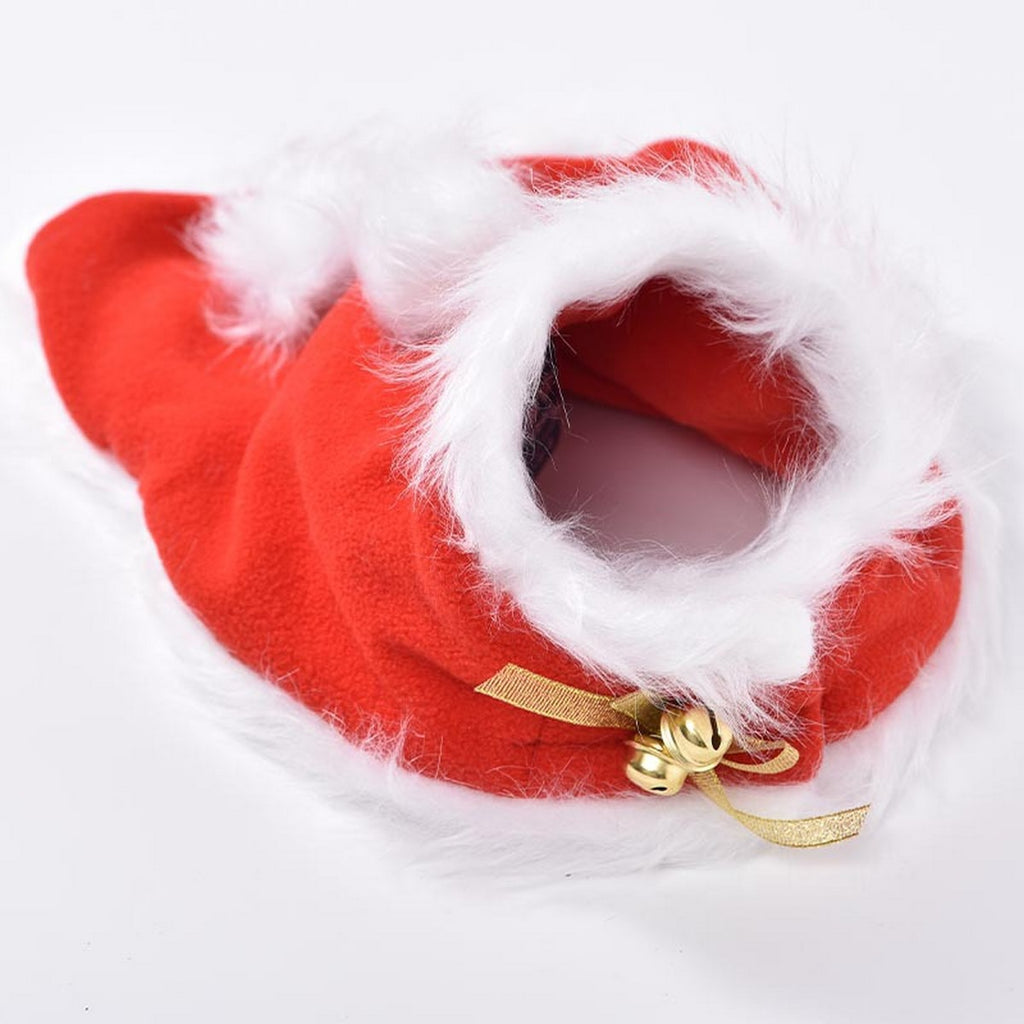 Small Dog Cat Cosplay Bell Christmas Cape_CWMM12882