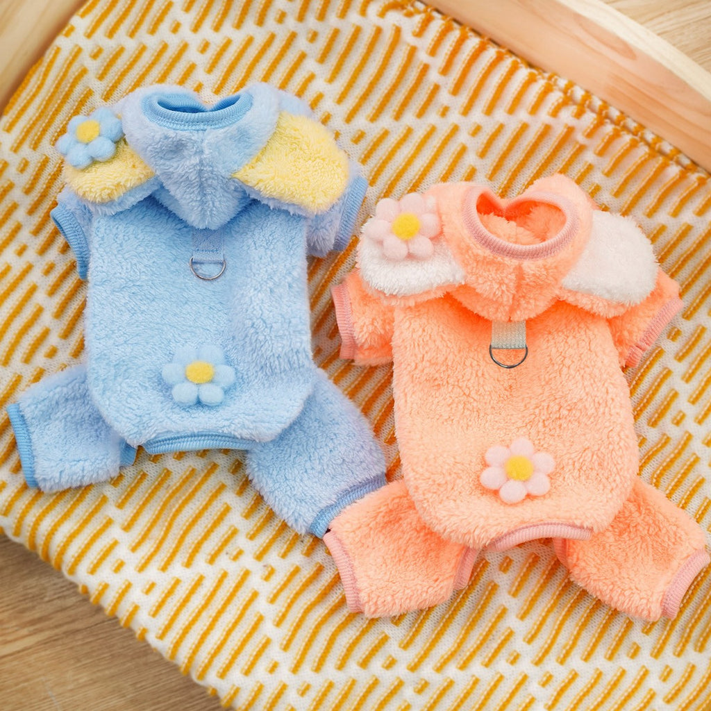 Warm Panda Pet Outfit – Cute Fleece Jumpsuit_CWMM11168