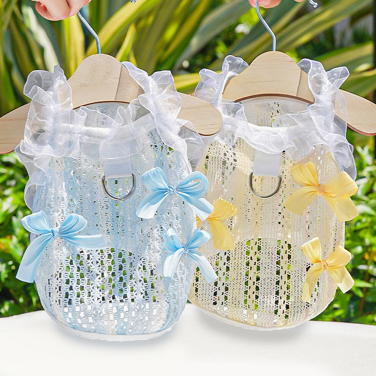 Lace Pet Vest – Hollow Ruffle Summer Cami_CWMM11167