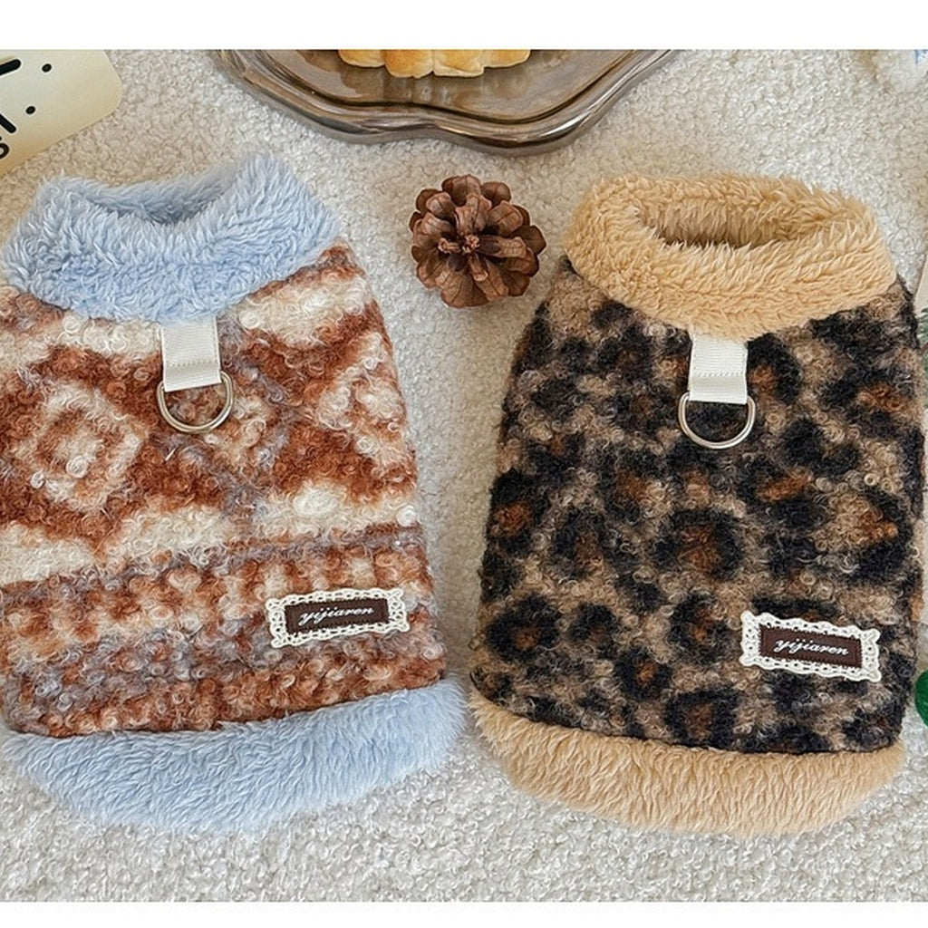 Warm Turtleneck Dog Vest Teddy Bichon Cat_CWMM12276