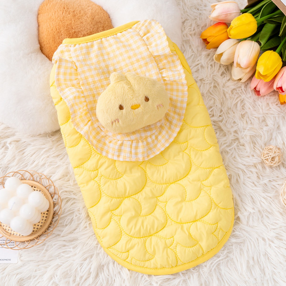 Cute Duck Pet Winter Vest for Dogs Cats_CWMM12744