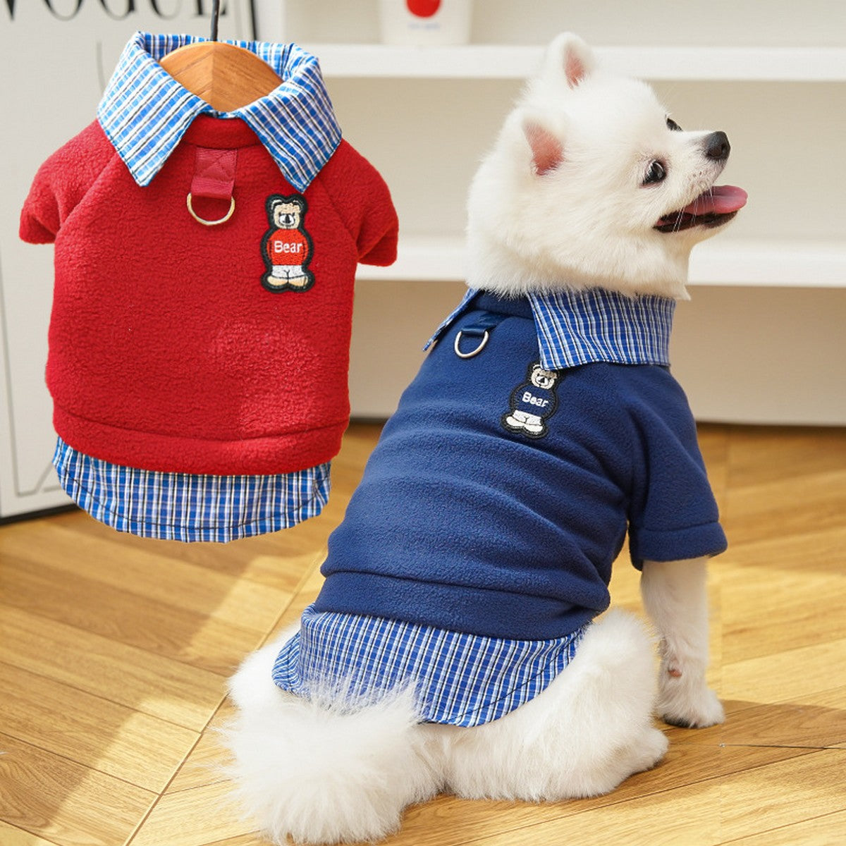 Miu Style Pet Fleece Top – Cozy Winter Outfit_CWMM11068