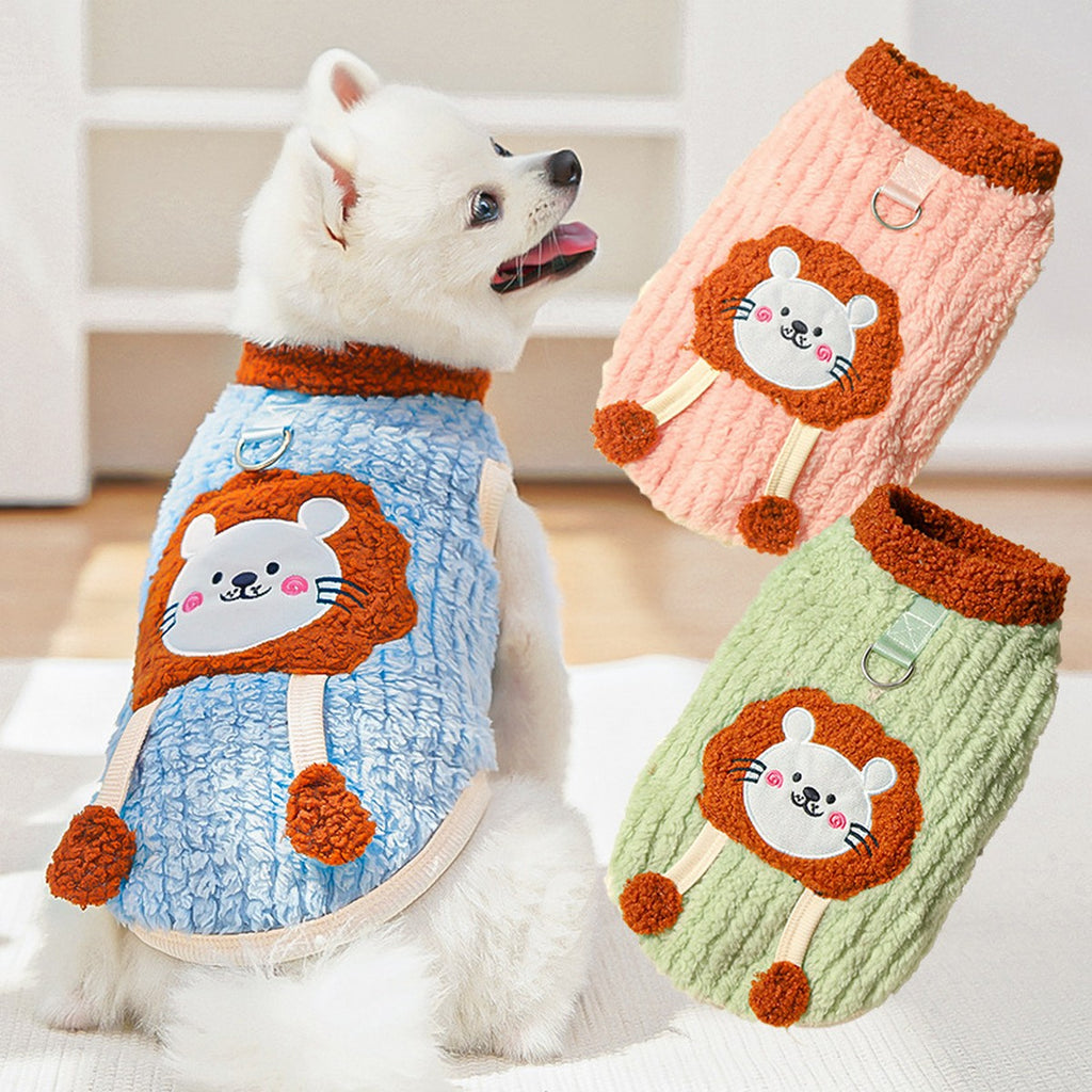 Plush Lion Suit for Hairless Pets Warmth Solution_CWMM11130