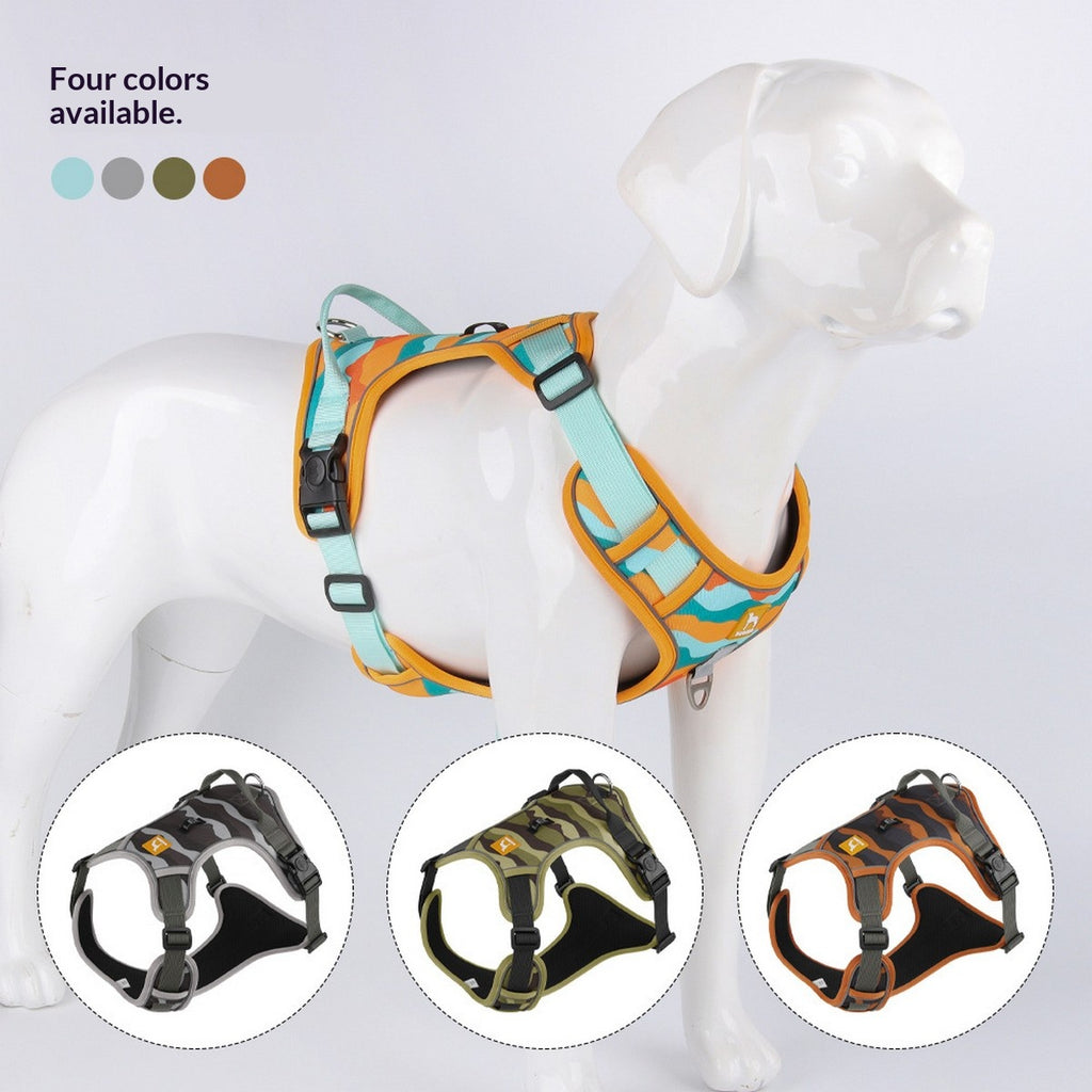 Digital Print Dog Harness with Leash, No Pull_CWMM12485