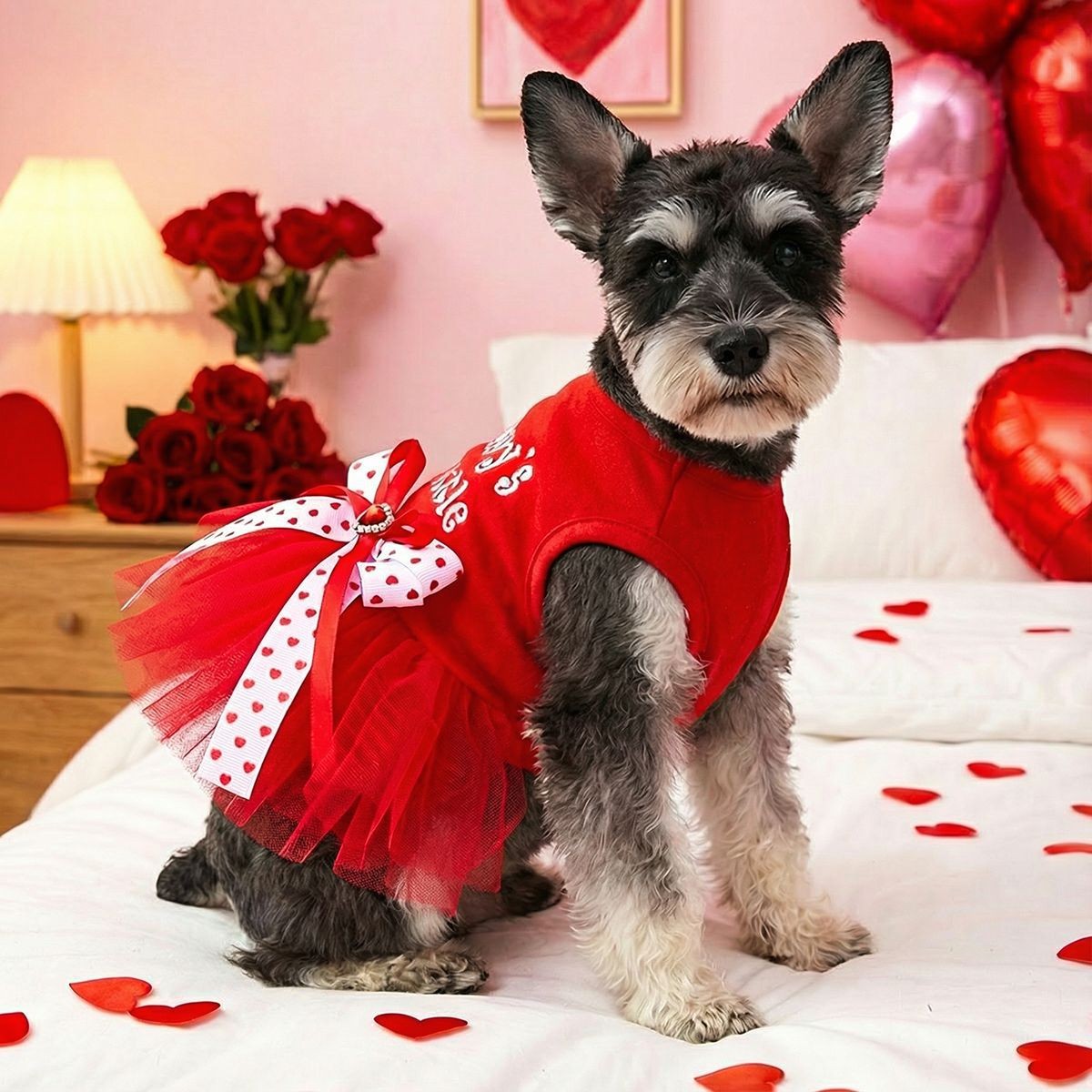 Cute Pet Sweet Princess Tulle Dress_CWMM13088