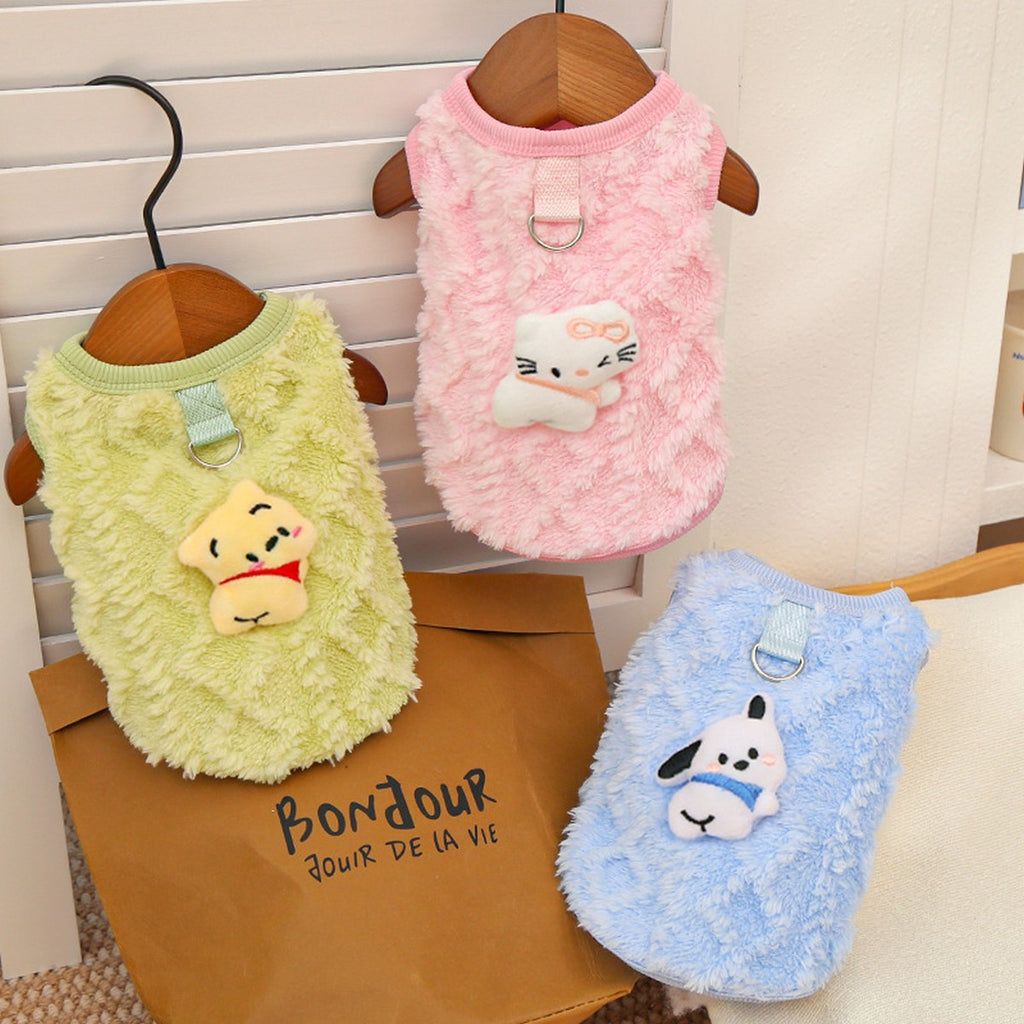 Plush Lined Coat for Small Dogs & Cats_CWMM11119