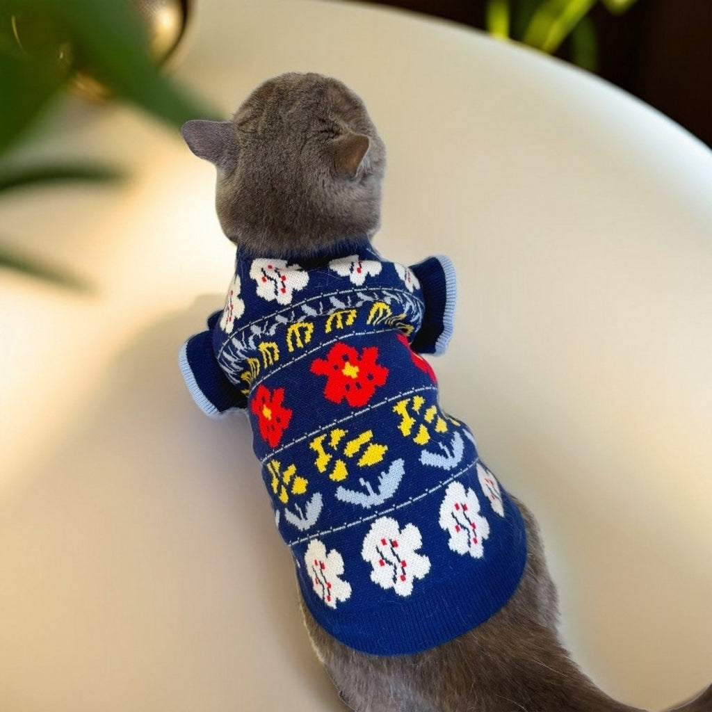 Warm Knit Pet Sweater for Small Dogs_CWMM12353