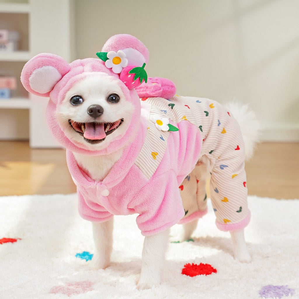 Cat Winter Clothes with Harness Fleece Lined 4-Paws_CWMM11141