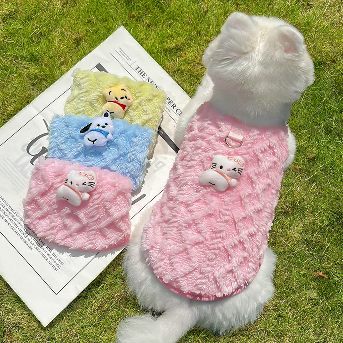 Plush Lined Coat for Small Dogs & Cats_CWMM11119