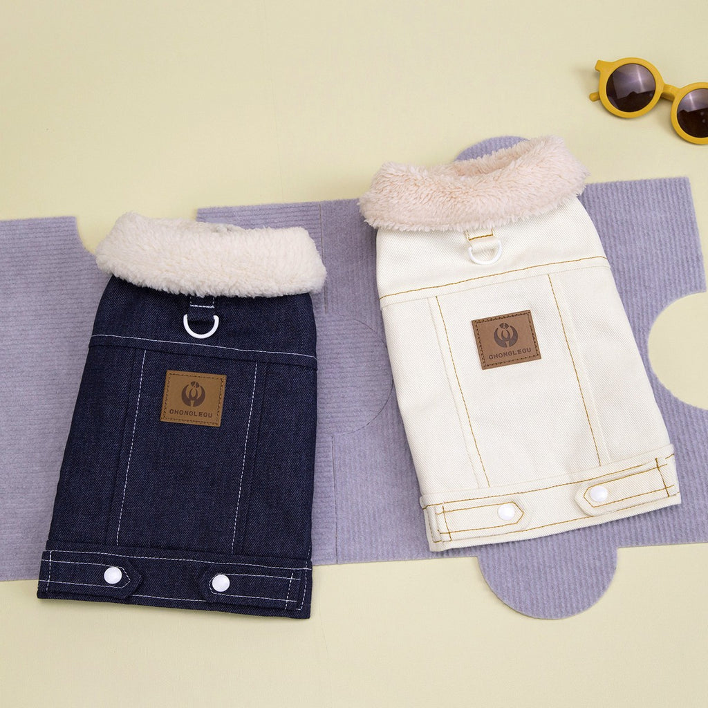 Winter Sherpa Dog Vest with Leash Ring_CWMM12233