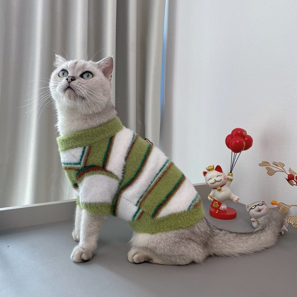 Warm Faux Fur Pet Sweater for Winter_CWMM12380