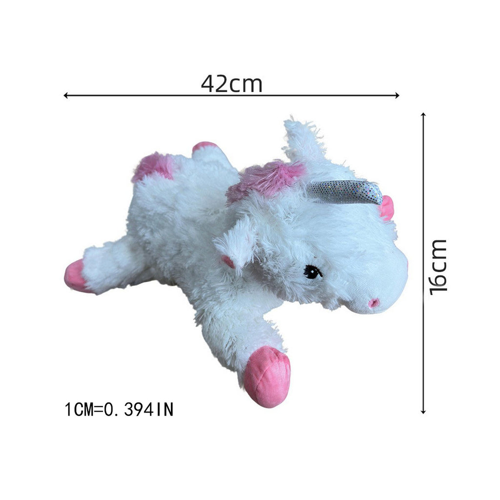 Unicorn Plush Dog Chew Toy Durable_CWMM13353