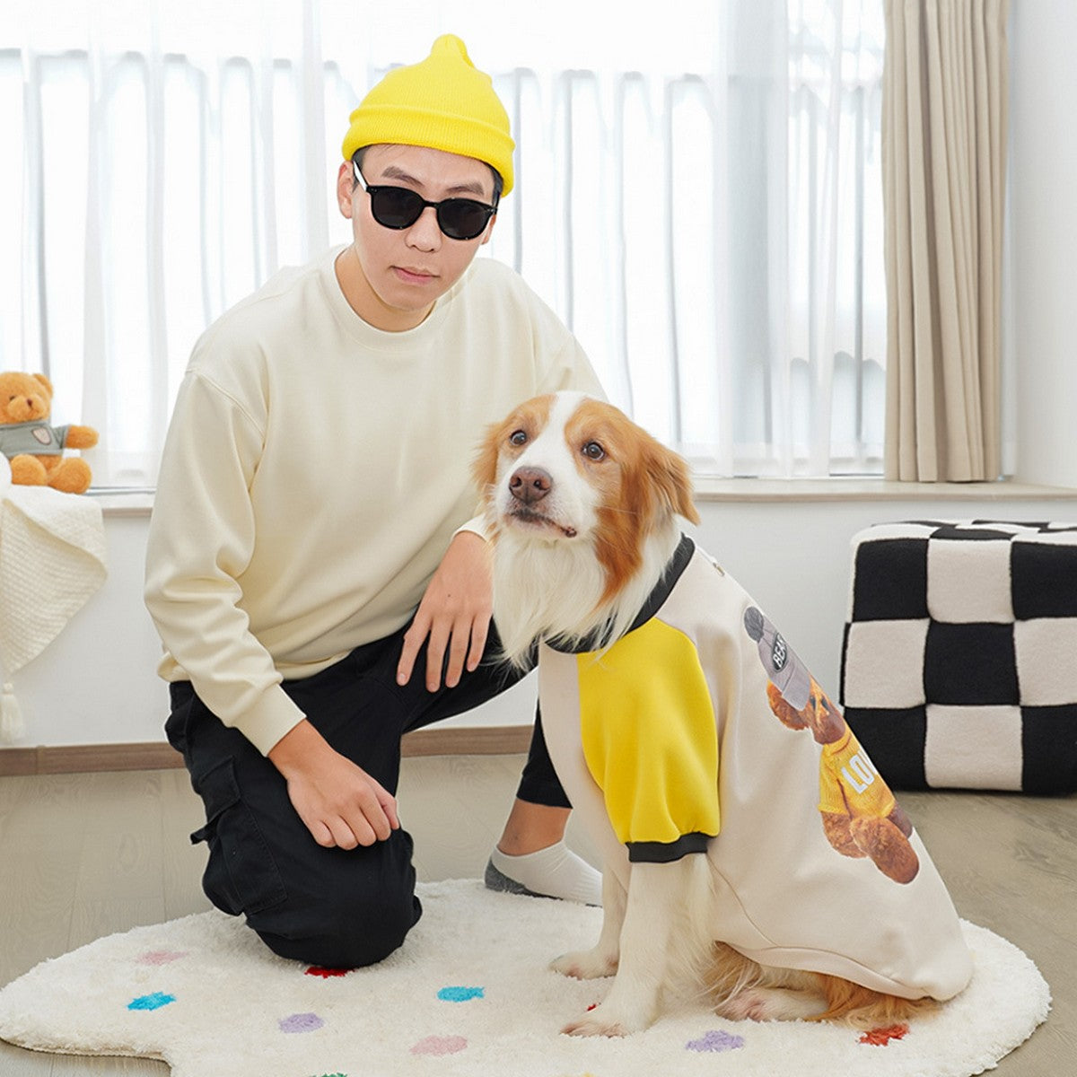 Fleece Pet Hoodie – Warm Winter Dog Cat Clothes_CWMM11162