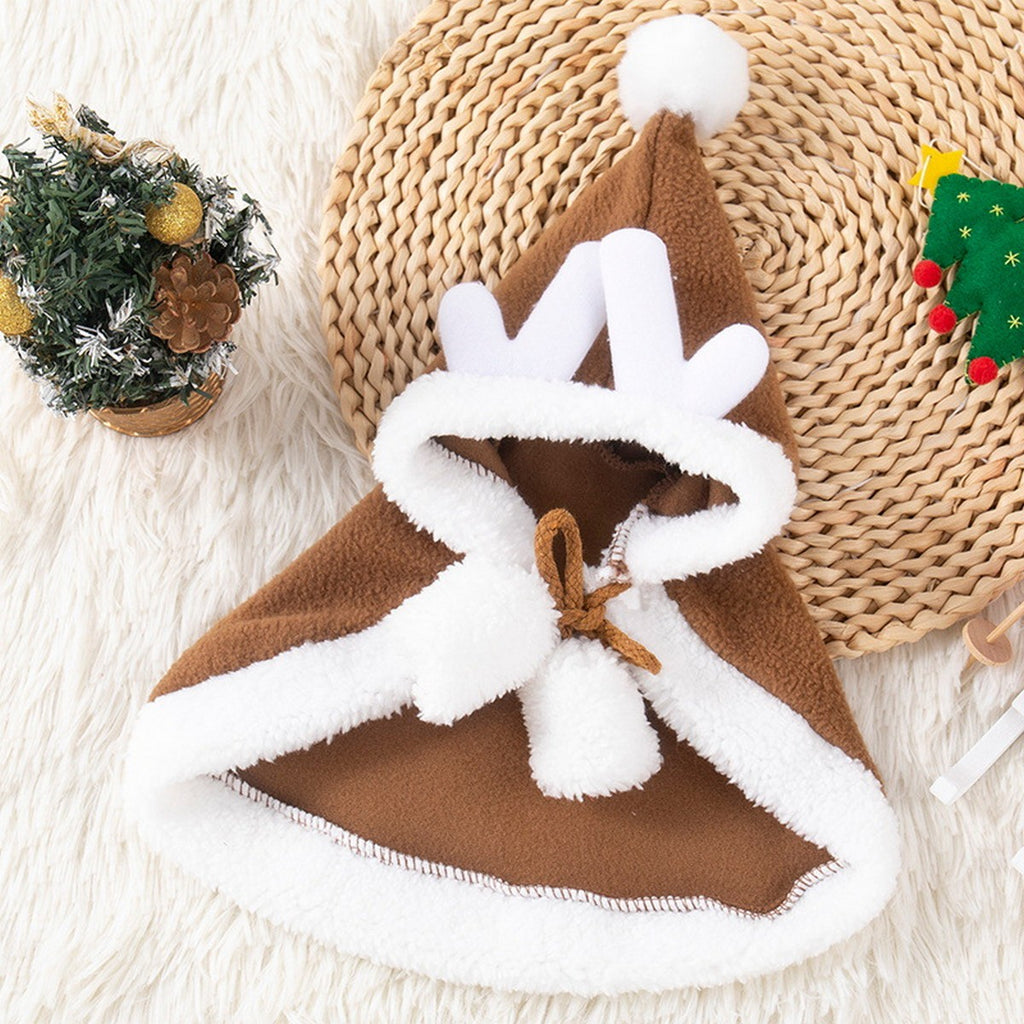 Small Dog Cat Cosplay Reindeer Costume_CWMM12879