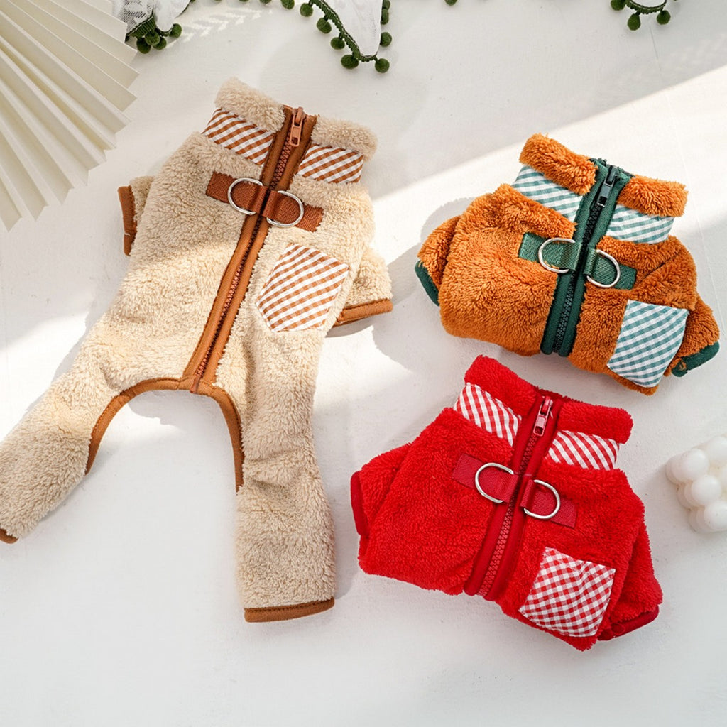 Pet Fleece Jumpsuit – Dog Cat Winter Outfit_CWMM11276