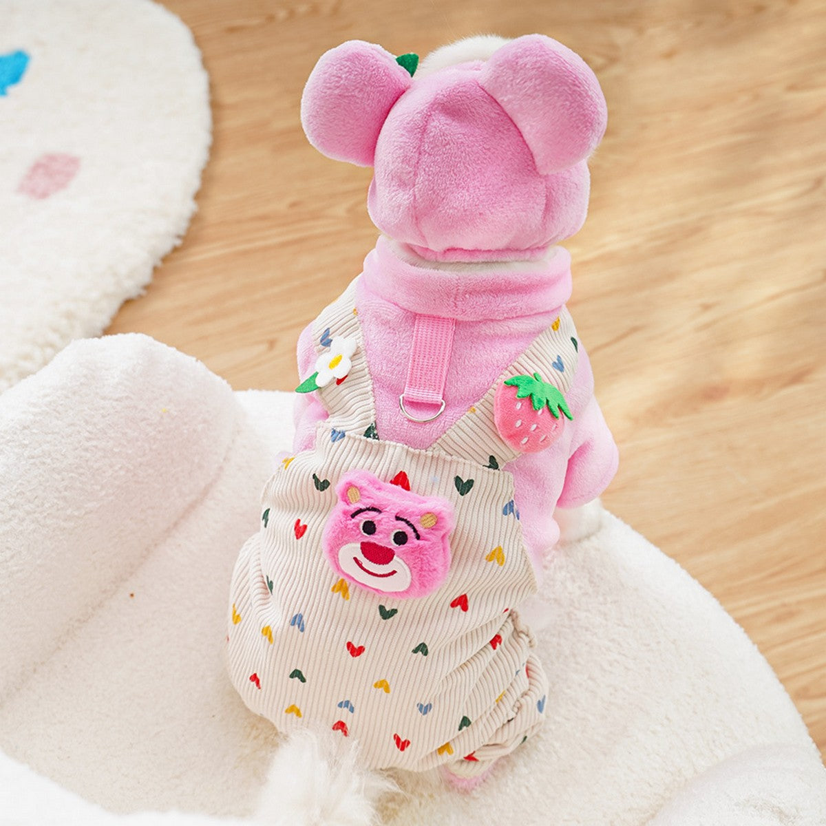 Cat Winter Clothes with Harness Fleece Lined 4-Paws_CWMM11141