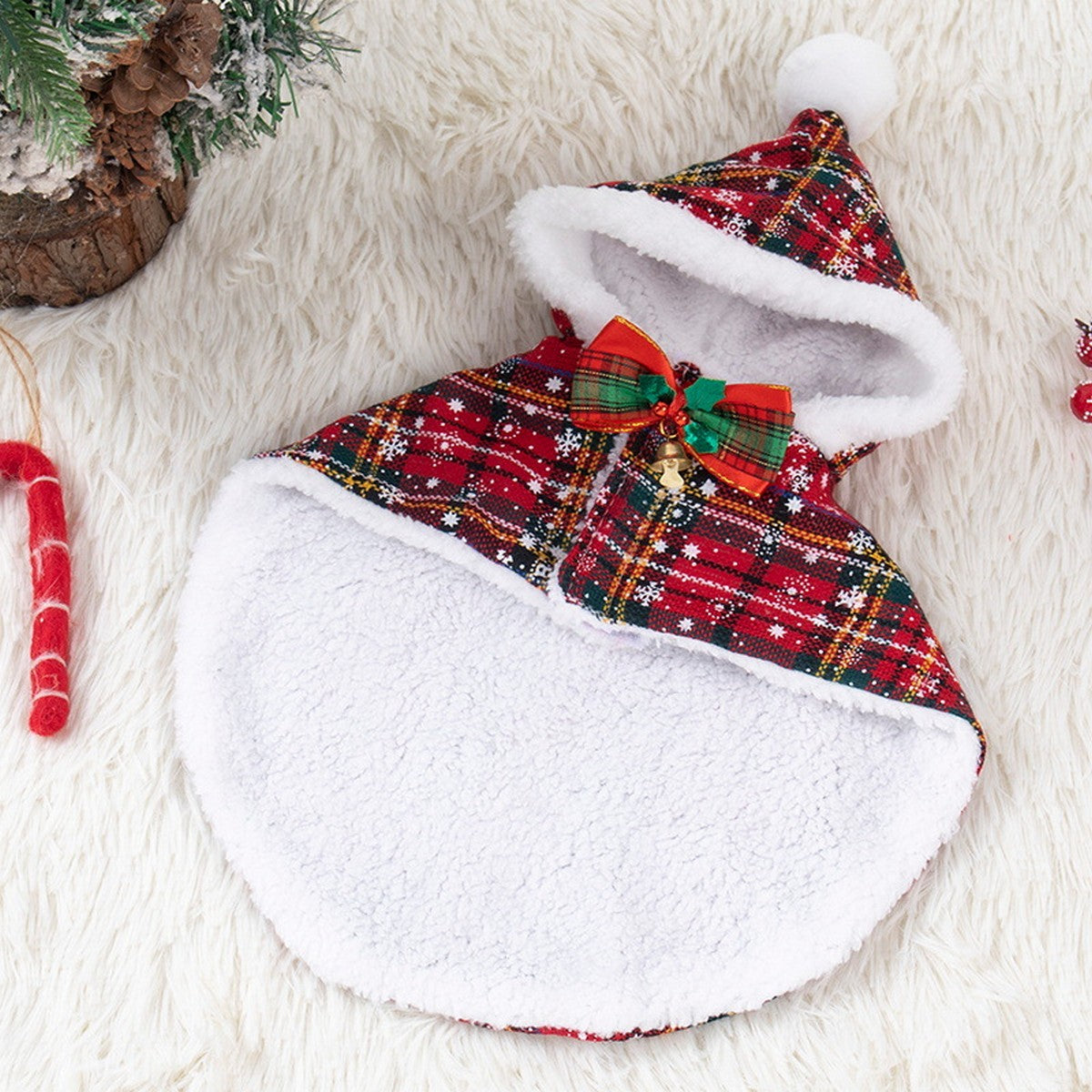 Pet Standing Christmas Hooded Cape Costume_CWMM12881