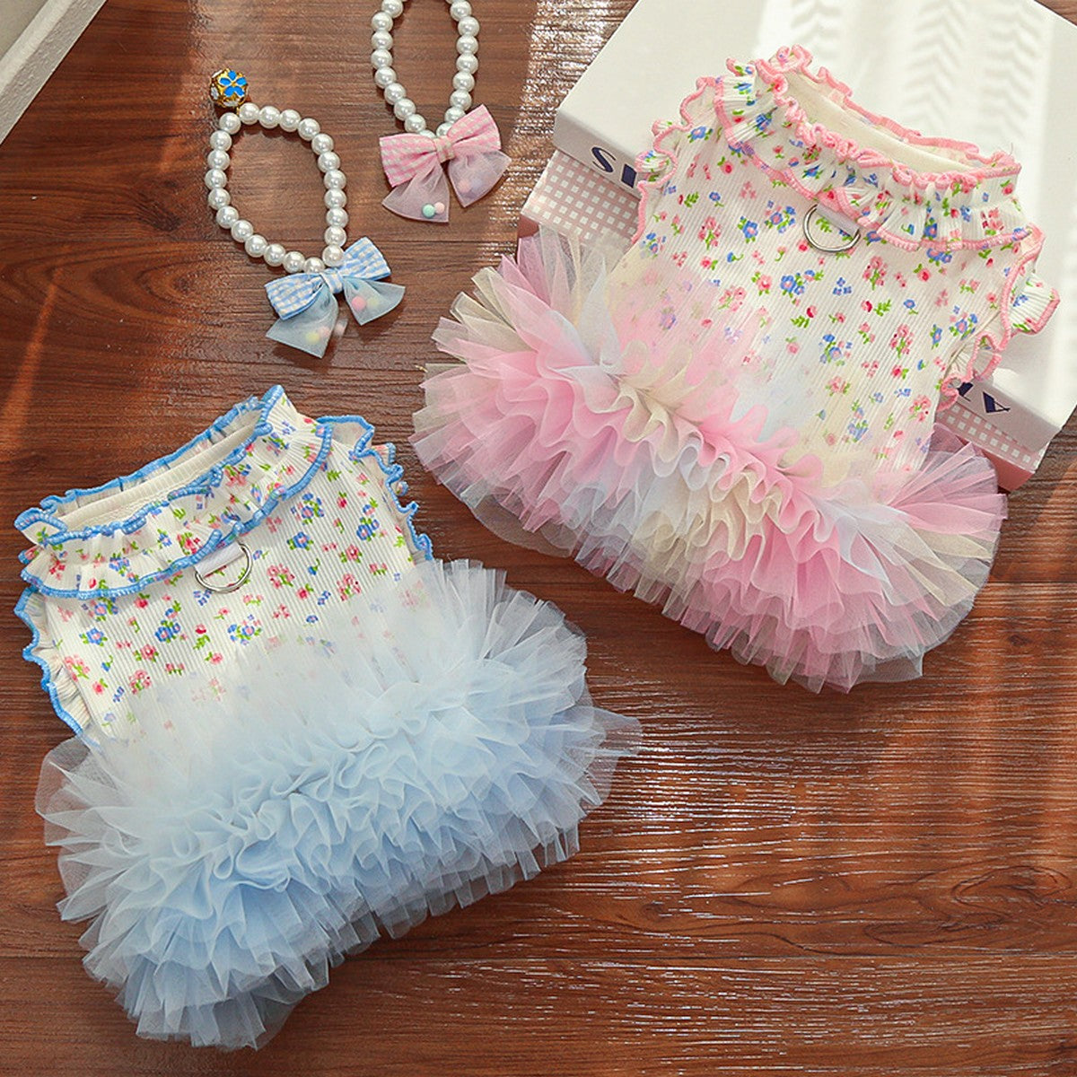 Pet Pajamas Bulk Order Floral Print & Cooling Fabric_CWMM11137