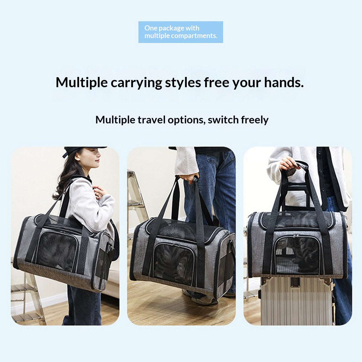 Lightweight Pet Travel Carrier for Small Pets_CWMM12932