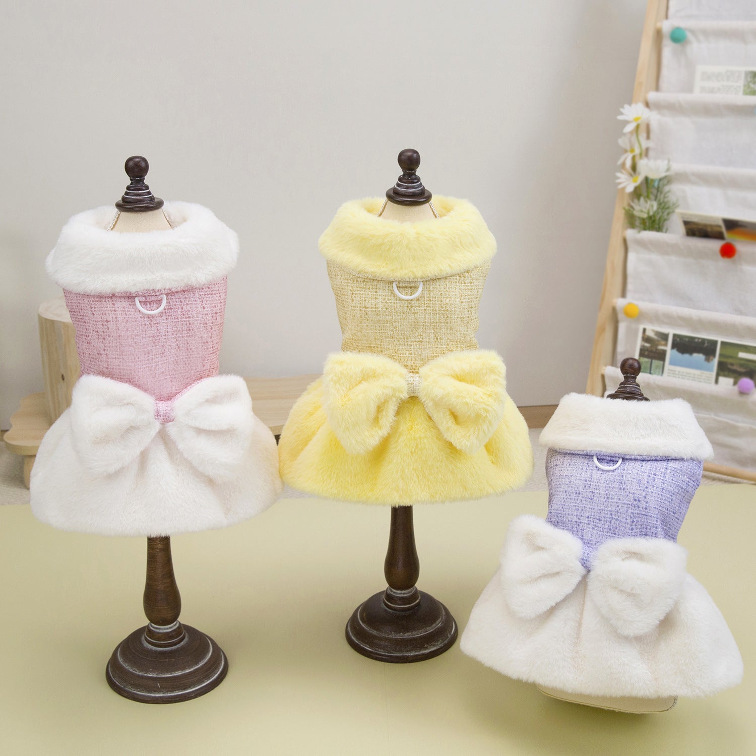 Teddy Bichon Dog Winter Princess Dress_CWMM12201