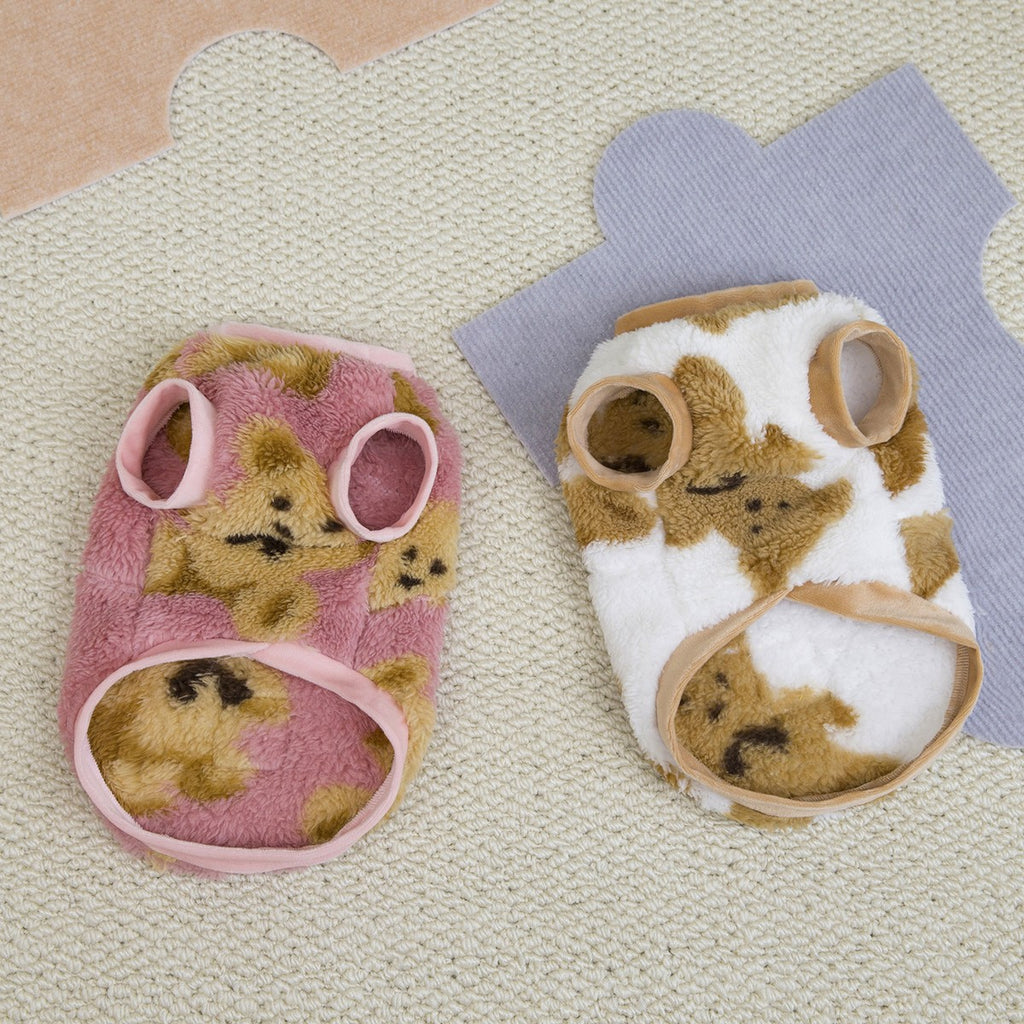 Cozy Fleece Dog Hoodie Teddy French Bulldog_CWMM12254