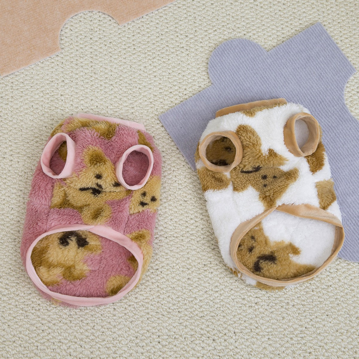 Cozy Fleece Dog Hoodie Teddy French Bulldog_CWMM12254