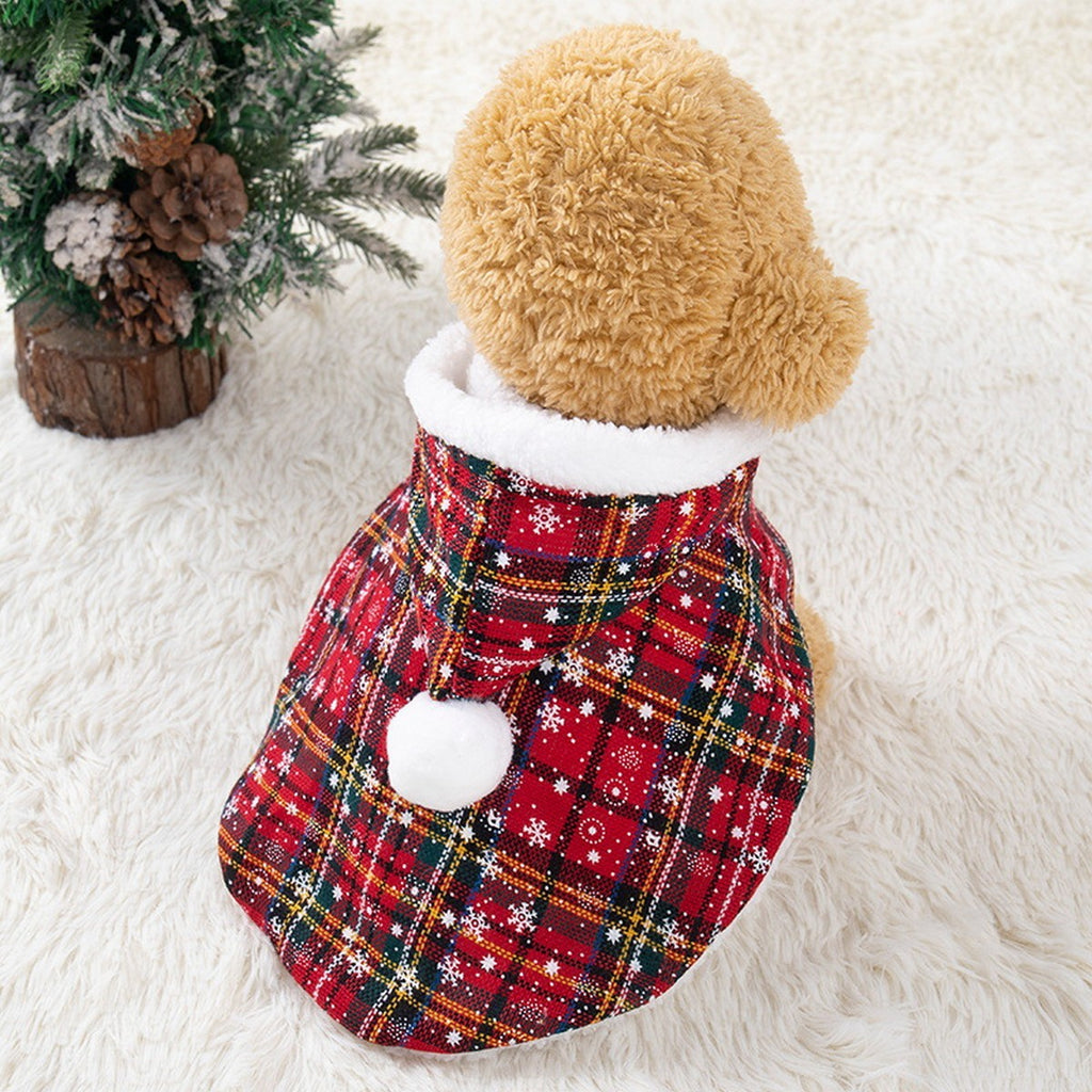 Pet Standing Christmas Hooded Cape Costume_CWMM12881
