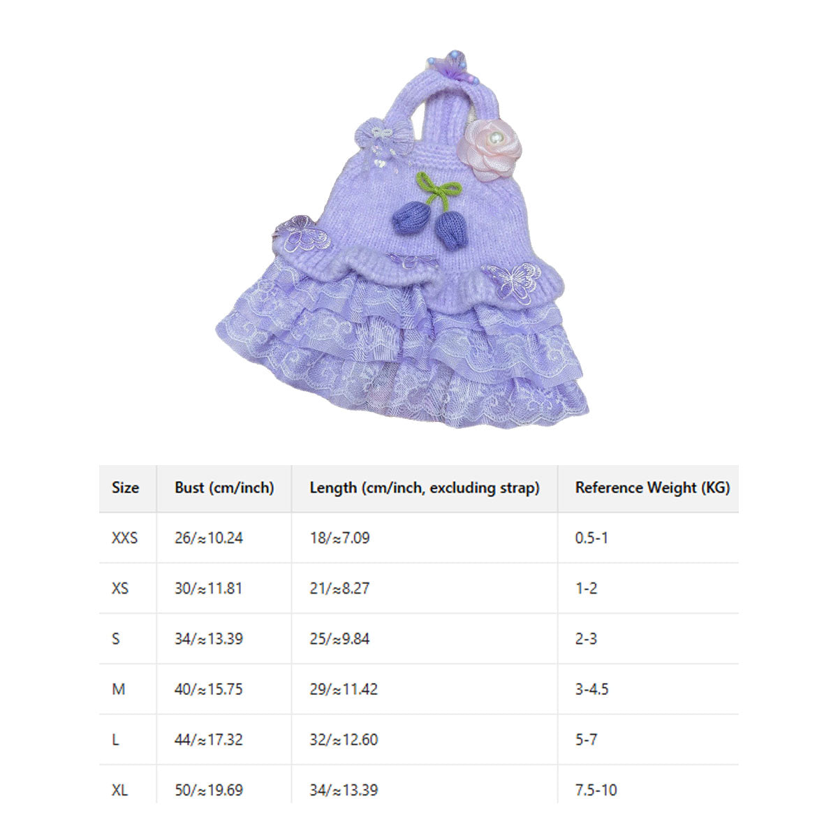 Cute Princess Dress for Dogs and Cats_CWMM12304